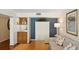 Comfortable living room features a built-in bar area and stylish nautical decor at 5055 Gulf Of Mexico Dr # 422, Longboat Key, FL 34228