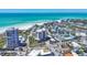 Beautiful aerial view of the condo with the beach in the background at 5300 Ocean Blvd # 202, Sarasota, FL 34242