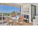 Dining room area with a beautiful ocean view at 5300 Ocean Blvd # 202, Sarasota, FL 34242
