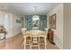 Open dining area features a built-in hutch adding character and storage at 5619 Bayshore Rd # 423, Palmetto, FL 34221
