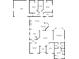 Detailed floor plan showcasing the layout of the home, including bedrooms and living areas at 6602 Peach Tree Creek Rd, Bradenton, FL 34203