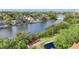 Scenic view of the canal and lush green surroundings of the waterfront property at 850 S Tamiami Trl # 730, Sarasota, FL 34236