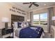 Themed bedroom with large window, decorative wall art, and unique furnishings at 8550 Big Dipper Dr, Sarasota, FL 34241