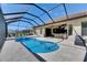 Enclosed pool features a connected spa and a convenient outdoor bar area at 10510 Giddens Pl, Palmetto, FL 34221