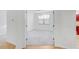 Bedroom entryway with carpet at 12091 Amica Loop, Venice, FL 34293