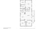 Detailed floor plan of the detached guest house showcasing layout and room dimensions, ideal for planning purposes at 1240 Fox Creek Dr, Sarasota, FL 34240