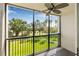 Enjoy outdoor living on this screened balcony overlooking lush greenery at 2320 Terra Ceia Bay Blvd # 305, Palmetto, FL 34221