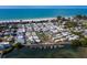 Stunning aerial view of a coastal community with bay and beach access at 2601 Gulf N Dr # B24, Bradenton Beach, FL 34217