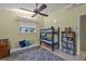 ' bedroom featuring toys, bunk beds, and a gray patterned rug at 3526 Austin St, Sarasota, FL 34231