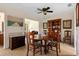 Cozy dining area featuring a wood table, classic hutch, and a traditional design at 3626 Medford Ln # 1537, Sarasota, FL 34232