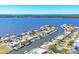 Stunning aerial view showcasing waterfront properties with Gulf access and beautiful residential neighborhood at 4908 Arlington Rd, Palmetto, FL 34221