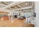 A spacious lobby area with modern decor, wood floors, and comfortable seating at 5325 Marina Drive # 423, Holmes Beach, FL 34217