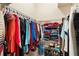 Walk-in closet with clothing racks and shelving at 12103 Shadow Run Blvd, Riverview, FL 33569