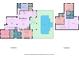 Detailed floor plan showcases a spacious home layout with a pool, multiple bedrooms, and a luxurious Primary suite at 22235 Panther Loop, Bradenton, FL 34202