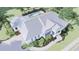 An aerial perspective of a charming single-Gathering home with a screened-in pool and lanai at 2508 Belvoir Blvd, Sarasota, FL 34237