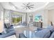 Bright open-concept living room with outdoor access and modern furnishings at 2894 Butterfly Jasmine Trl, Sarasota, FL 34240