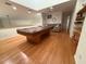 Spacious game room with a pool table and comfortable seating at 33 Tee View Pl, Rotonda West, FL 33947