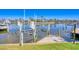 Private boat dock offers easy access to the water at 435 La Sila Ct, Punta Gorda, FL 33950