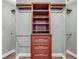Custom closet with shelving and drawers for optimal storage at 4527 Barracuda Dr, Bradenton, FL 34208