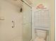 Clean bathroom featuring a glass-enclosed shower and modern fixtures and vanity at 5729 Avista Dr, Sarasota, FL 34243