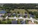 Beautiful aerial view of the home in a quiet neighborhood with a large backyard at 8615 59Th E St, Parrish, FL 34219