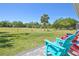 Enjoy the peaceful backyard with lush greenery and plenty of space for outdoor activities at 8615 59Th E St, Parrish, FL 34219
