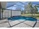 Sparkling pool surrounded by pavers and enclosed by a screen, offering a private outdoor oasis at 8615 59Th E St, Parrish, FL 34219