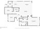 Detailed floorplan of the home, showcasing the layout of the rooms and overall dimensions of the house at 9818 Portside Ter, Bradenton, FL 34212