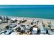 This aerial view shows a charming beach house close to beach and intercoastal waterway at 1107 Shore View Dr, Englewood, FL 34223