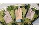 Overhead view shows the location of the home, pool, and the beautifully maintained landscaping at 14404 Stirling Dr, Lakewood Ranch, FL 34202