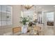 Open dining area with views of the kitchen and backyard at 14404 Stirling Dr, Lakewood Ranch, FL 34202