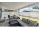 Comfortable screened porch with ample seating, perfect for outdoor entertaining at 16620 Fairbolt Way, Odessa, FL 33556
