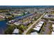 Scenic aerial view of the community highlighting its waterfront location at 1770 Lake Pl # 1770D, Venice, FL 34293