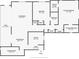 Detailed floor plan illustrating the layout of the home with room dimensions and spatial relationships at 1770 Lake Pl # 1770D, Venice, FL 34293