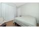 Bedroom features a double closet with ample storage space at 2629 Rolling Rd, North Port, FL 34288