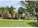 Charming community gazebo surrounded by mature landscaping, offering a serene view of the adjacent water feature at 3736 82Nd Avenue E Cir # 104, Sarasota, FL 34243