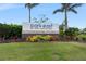 Community sign for Park East at Azario Lakewood Ranch, surrounded by landscaping at 4240 Pond Brook Ct, Bradenton, FL 34211