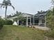 Exterior of home showing screened in lanai with pool at 4538 Hamlets Grove Dr, Sarasota, FL 34235