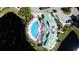 Aerial view of community pool and sun-bathing area at 4802 51St W St # 319, Bradenton, FL 34210