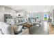 Spacious living area with an open concept design and stylish decor and furniture at 7130 Plantation St, Englewood, FL 34224