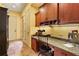 Home office features custom built-in desk and storage space, offering a functional and organized work area at 7580 Preservation Dr, Sarasota, FL 34241