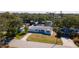 This single-story home has an attached garage and spacious front yard in a quiet neighborhood at 923 Dawn St, Venice, FL 34285
