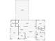 Detailed floor plan showing the layout of the home with a screened pool and dimensions for each room at 923 Dawn St, Venice, FL 34285