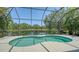 Inviting screened pool area with a tranquil view of the serene lake beyond at 12041 Thornhill Ct, Lakewood Ranch, FL 34202