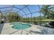 Inviting screened pool area overlooking a serene lake at 12041 Thornhill Ct, Lakewood Ranch, FL 34202