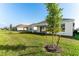 Spacious backyard featuring lush green grass and new landscaping at 16097 Old Fox Trl, Port Charlotte, FL 33953
