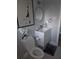Elegant bathroom with modern vanity, sleek mirror, and stylish decor at 1750 Gold Ave, Sarasota, FL 34235