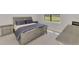 Cozy bedroom with neutral tones, comfortable bed, and view of the outdoors from the window at 17714 Northwood Pl, Bradenton, FL 34202