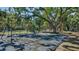 Enjoy the playground, featuring swings and climbing structures, set in a shady, tree-filled environment at 2385 Tall Oak Ct, Sarasota, FL 34232