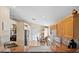 Bright kitchen features tile backsplash, granite counters, stainless appliances, and adjoining breakfast nook at 3390 Yonge Ave # 41, Sarasota, FL 34235